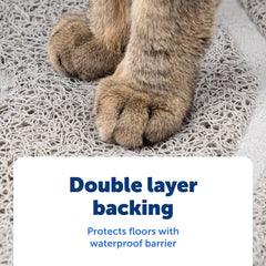 Gros plan des rainures profondes du tapis PetSafe montrant l’efficacité.