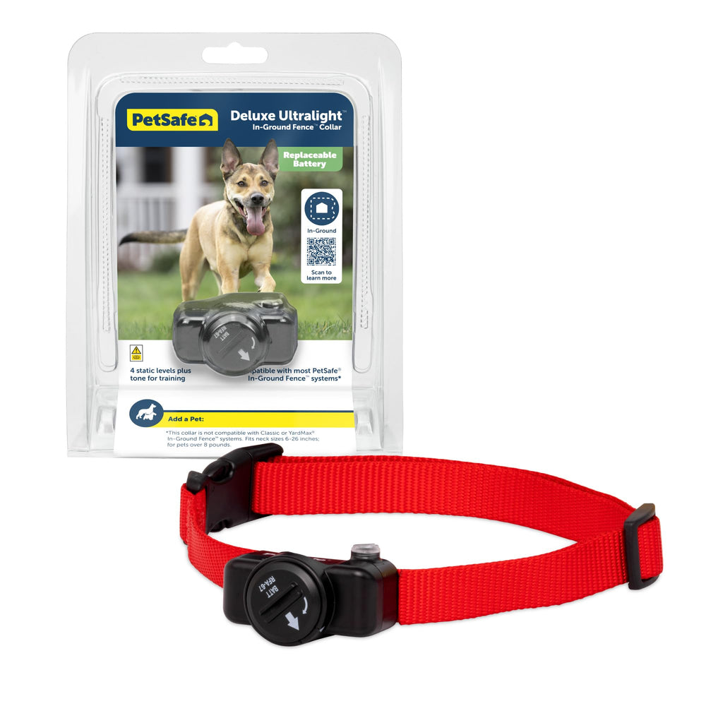 Collier récepteur PetSafe Deluxe léger et étanche prêt pour l'extérieur.