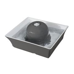PetSafe Drinkwell fontaine en céramique gris, hydratation quotidienne des animaux.