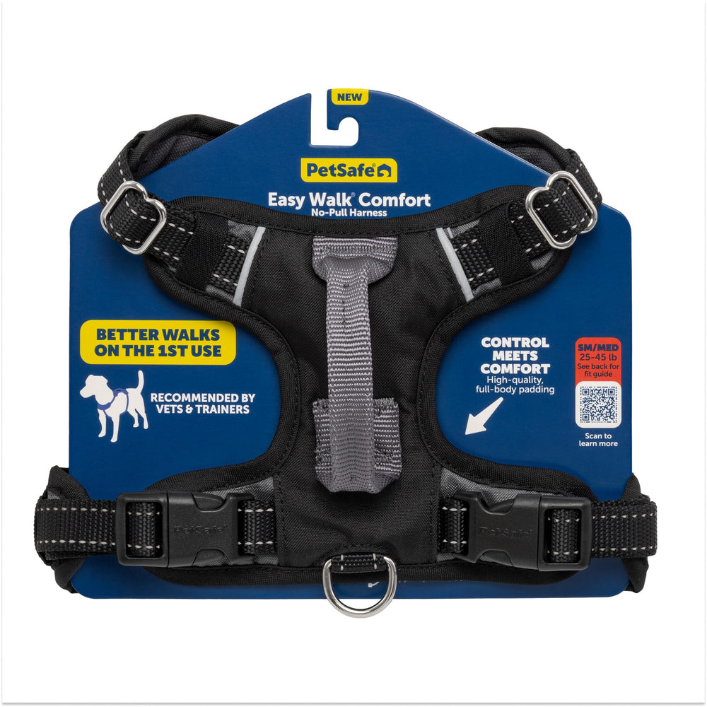 Harnais PetSafe Easy Walk anti-traction, vue avant, confort et contrôle lors des promenades.