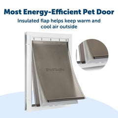 Barrière thermique à trois volets PetSafe Extreme Weather améliore l'isolation.