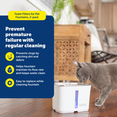 PetSafe filtre-mousse pour fontaine Viva 64oz: filtration durable et eau propre