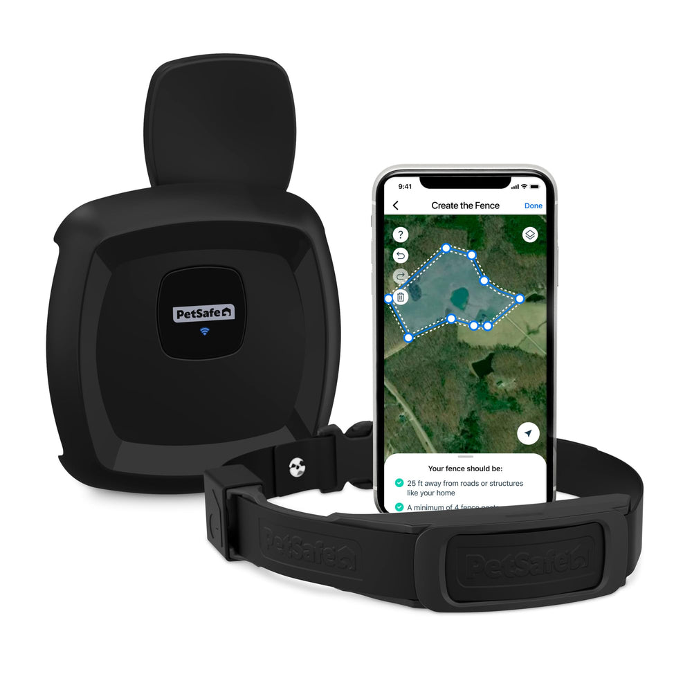 Collier PetSafe Guardian GPS, installation rapide et sans fil.