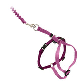 Harnais PetSafe rose poussiere avec fermetures rapides pour une mise en place facile.