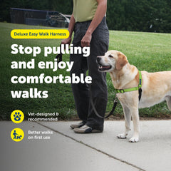 Harnais PetSafe Deluxe Easy Walk attache poitrine frontale pour diriger sans tirer.
