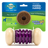 PetSafe Nobbly Nubbly: jouet en nylon violet pour mâcher durable et engageant.