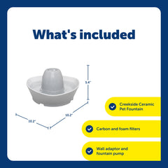 Pompe silencieuse PetSafe, idéale pour les chats timides.