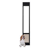 Portail PetSafe sans coupe pour chiens et chats, installation pratique.
