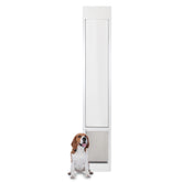 Porte PetSafe coulissante installée sans découpe, pratique pour location.