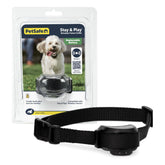 PetSafe Stay et Play : clôture sans fil et collier récepteur remplaçable, installation facile.