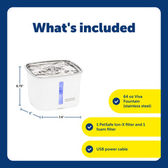 PetSafe Viva Fontaine indicateur lumineux de niveau d'eau pour un remplissage facile