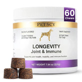 Friandise Petscy Longevity pour articulation et mobilité.