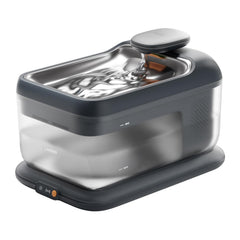 PETSEE fontaine eau sans fil avec base pour animaux, eau fraîche et pratique