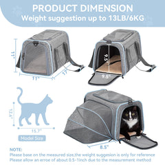 Petsfit espace-confort agrandi: plus de place pour l’animal lors du voyage.