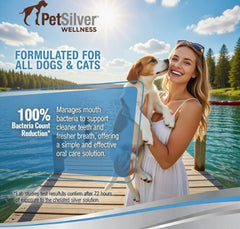 PetSilver argent chelaté – dispersion homogène dans la bouche pour l’hygiène dentaire