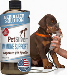 PetSilver Immunité Soutien — nébuliseur pour animaux, respiration facilitée.