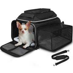 Petskd sac de transport sous-siège, conforme cabine avion, pratique pour petits chiens et chats.