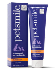 Petsmile dentifrice en tube pour routine dentaire pratique chez chiens et chats.
