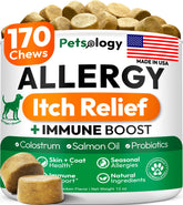Friandises Petsology pour chien allergique sur emballage pratique.