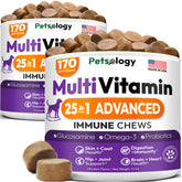 Petsology Chien Multivitamine : bouteille visible pour un apport quotidien pratique.