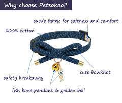 PetSoKoo collier chat cloche brillante pour repérer facilement votre félin.