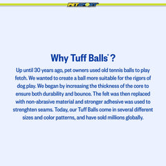Boules Tuff PetSport USA 4 pouces, parfaites pour l'exercice et l'entraînement quotidien