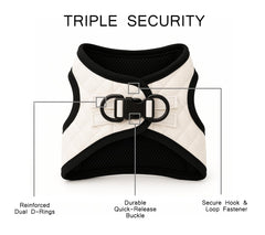 PETsRUS harnais enfiler-chien securite-triple pour ajustement fiable.