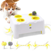 PETSWEET boîte-fromage avec 4 trous pour stimulation ludique