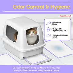 Film PE durable PetsWorld, barrière anti-fuite pour litière.