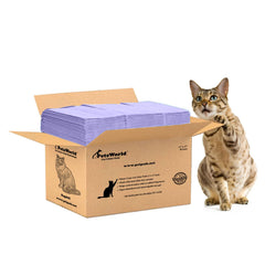 Tampon absorbant PetsWorld pour bac à litière universel, remplacement facile.