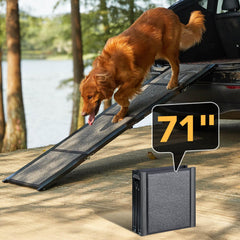 PetThem Rampe chien 71 pouces: longueur idéale pour entrer sans effort dans la voiture.