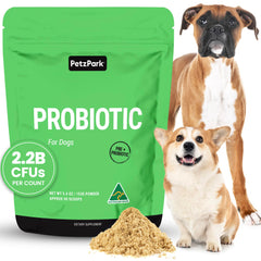 Petz Park Probiotique pour chien — facilite la digestion et le confort intestinal.