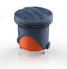 PETZEE pile avec joint torique étanche, assurant l'étanchéité durable du récepteur.