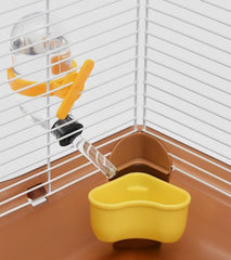 PETZHUBO cage hamster 3 niveaux étages supérieurs, grand espace de jeu.