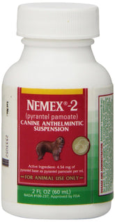 Pfizer Nemex-2, bouteille 2oz, administration facile pour chiens, contrôle des vers.