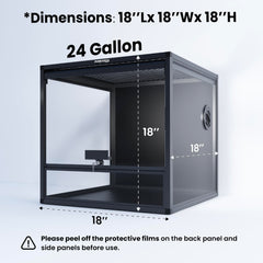 Phailozoo MagicCube avec panneaux en verre trempé pour une visibilité durable.