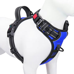 PHOEPET harnais avec clip frontal reflectif pour limiter les tirages lors des balades