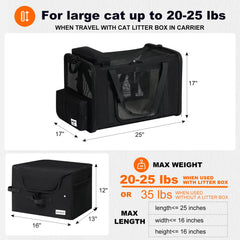 Pidipiti carrier-chat extendable, extension généreuse pour plus d’espace en voyage