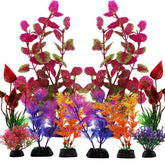 PietyPet plante d'aquarium violette petite — apporte couleur et abri pour les poissons.