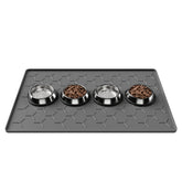 Pieviev tapis alimentation chien chat bord eleve, previens les degats et limite les eclaboussures.