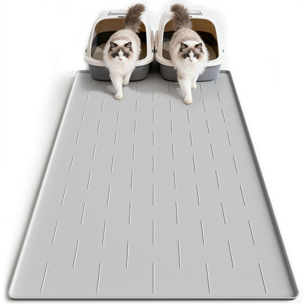 Tapis Pieviev pour litière, anti-projections et débris capturés sous la boîte