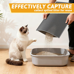 Pieviev tapis litière imperméable protège les sols des éclaboussures.