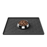 Tapis Pieviev tapis-nourriture chien-chat noir 16x12 protege le sol.