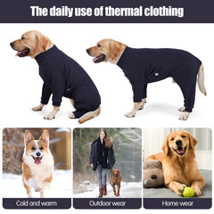 Gilet polaire Pinellia pour chien vue arrière, protection contre le vent.