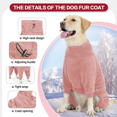 Pinellia manteau chien hiver col roule pour un tour de cou protégé