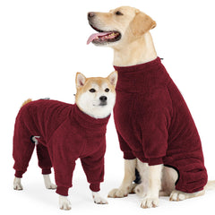 Pinellia manteau hiver polaire pour chien rouge, chaleur durable lors des balades.