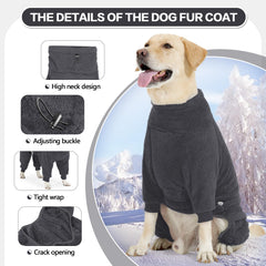 Pull Pinellia pour chien, col roulé, chaleur accrue.