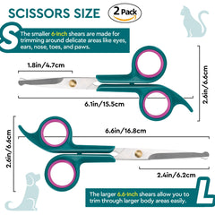 Ciseaux Pinkielink 15 cm pour toilettage, zones plus grandes, gain de temps.