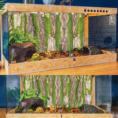 PINVNBY decor-branche-cork-terarium : décor réaliste apportant une ambiance naturelle.