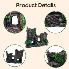 PINVNBY-feuilles-resine-terrarium, éléments durables et réalistes pour le décor.